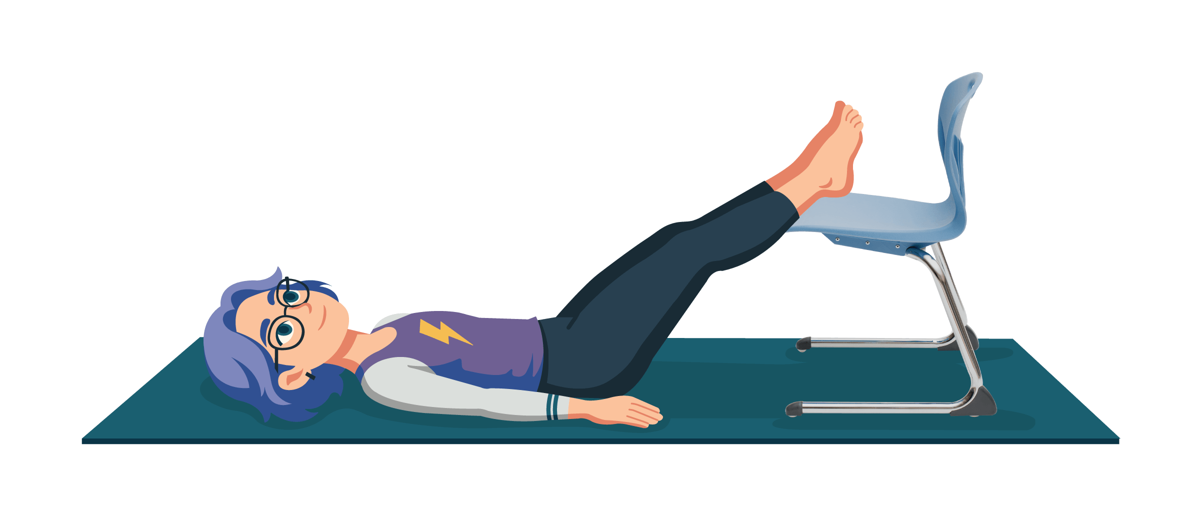 feet up the chair yoga