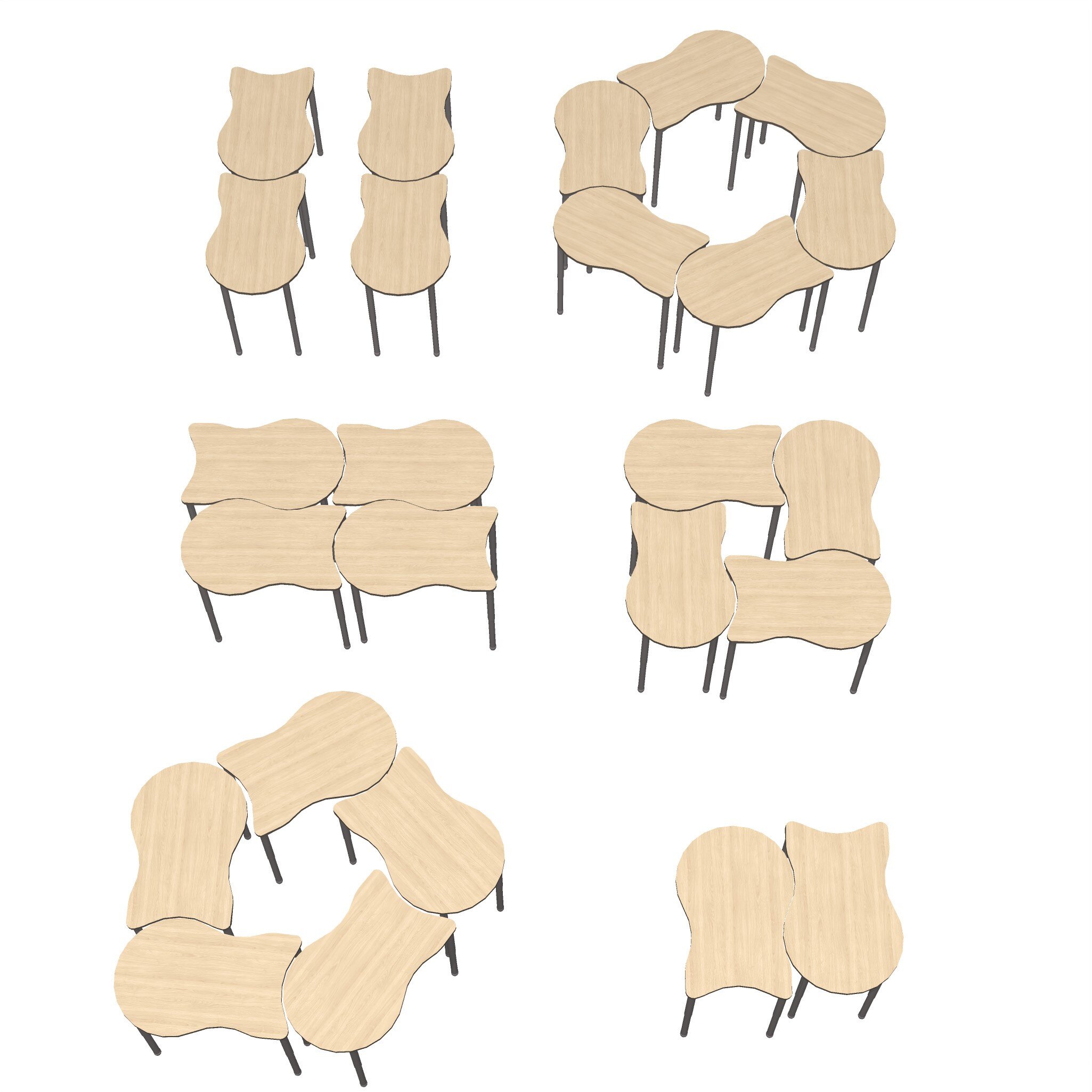 Beta Shape Desks_SQ