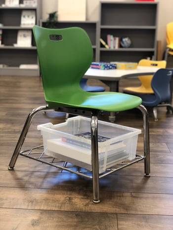 alphabet chair with bookrack