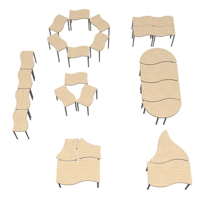 Expanse Shape Desks
