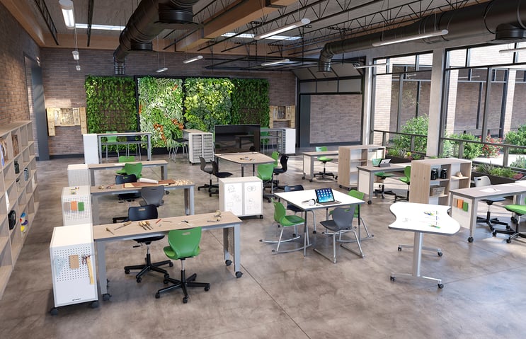 green-classroom-furniture