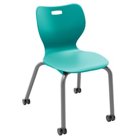 Alphabet caster chair with durable support