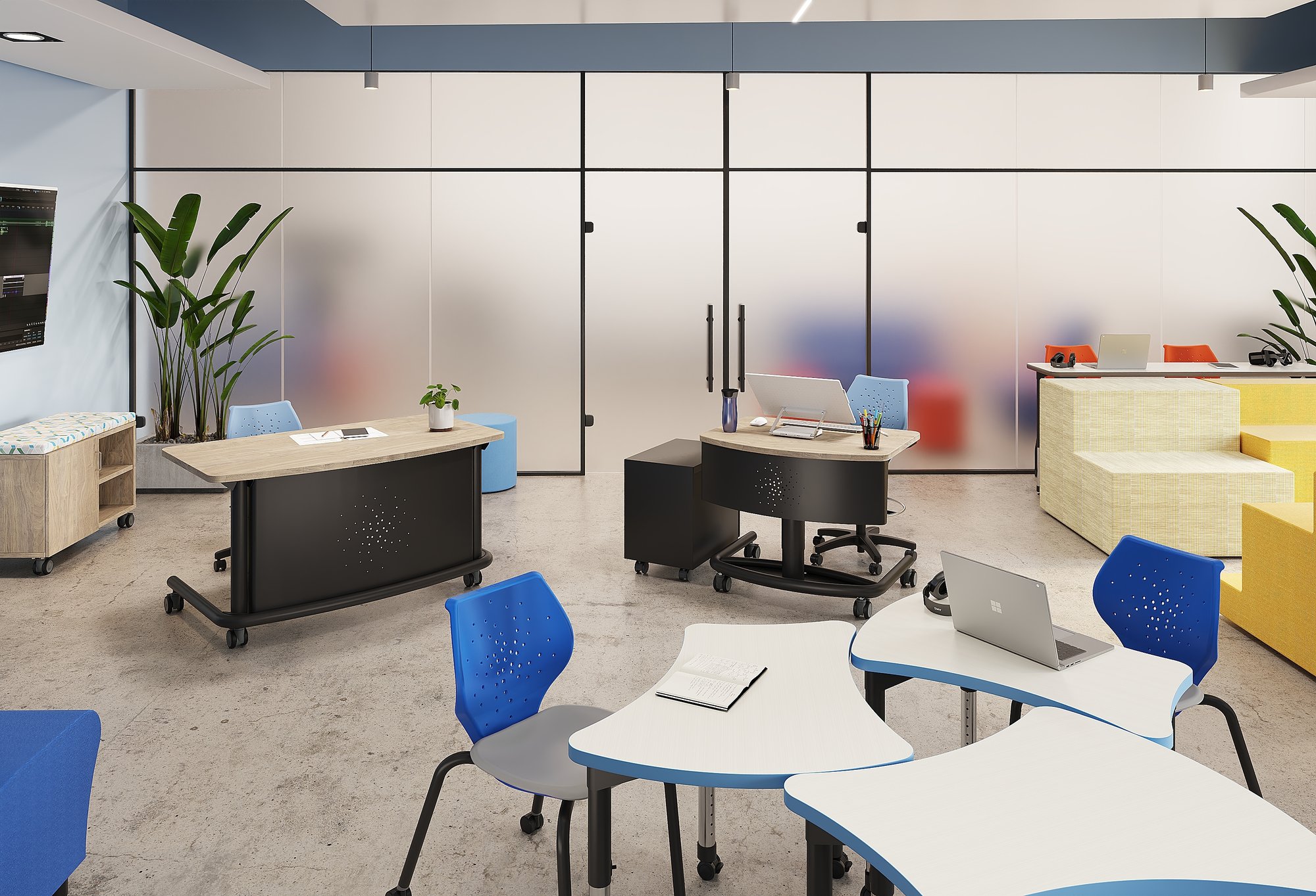 186610 - Artcobell - NXT MOV Teacher Desk_VR-Project_black