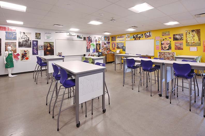Maker Space Tables, makerspace, STEM, STEAM, CTE, VPA, C-STEM, AS4ST, alphabet, four leg stool, lab stool