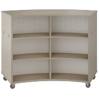 Double-face-radius-cabinet