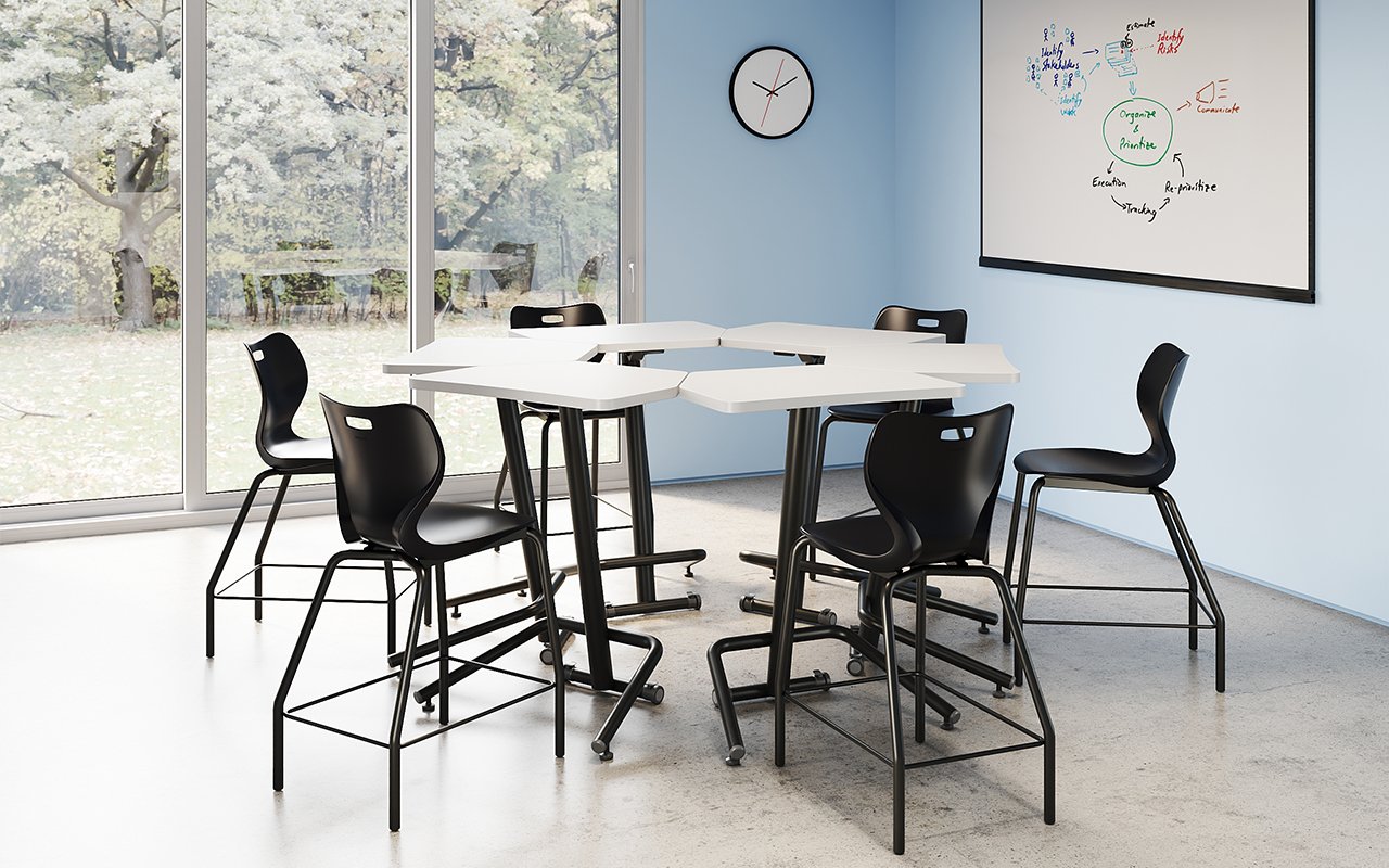 classroom, individual, nxt mov, mobile, next move, stand height, standing height, stand, home plate, half moon, flip, nest, desk