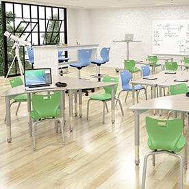 makerspace, maker space, alphabet, four leg, aperture, shape desk, swivel stool, arise, mov, expanse, classroom, project
