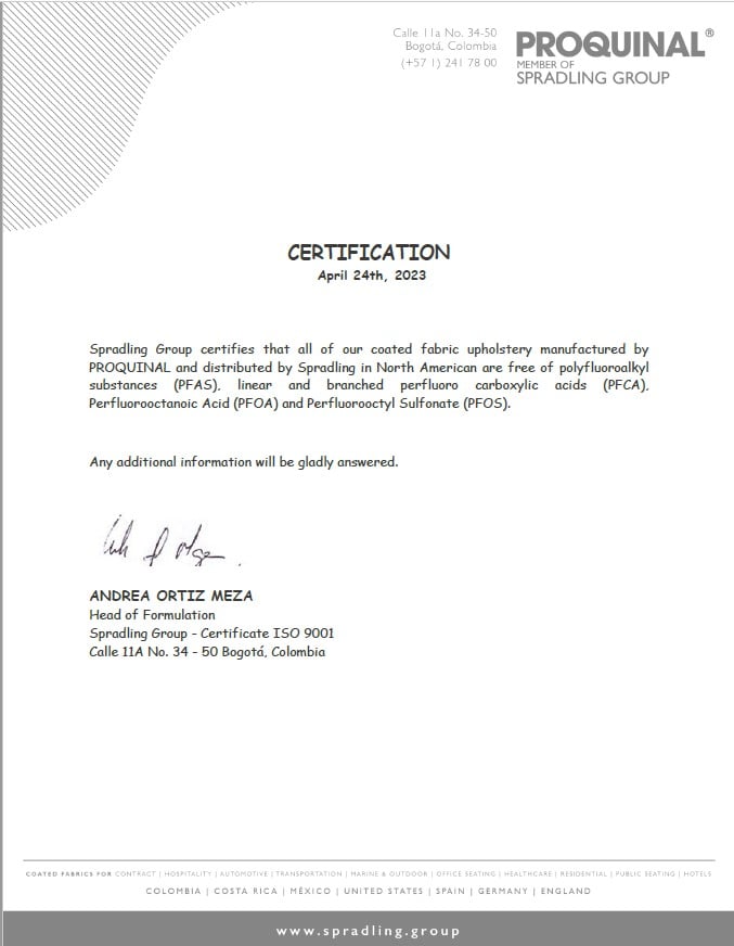 Certificate_Spradling_PFAS, PFCA, PFOA, PFOS General