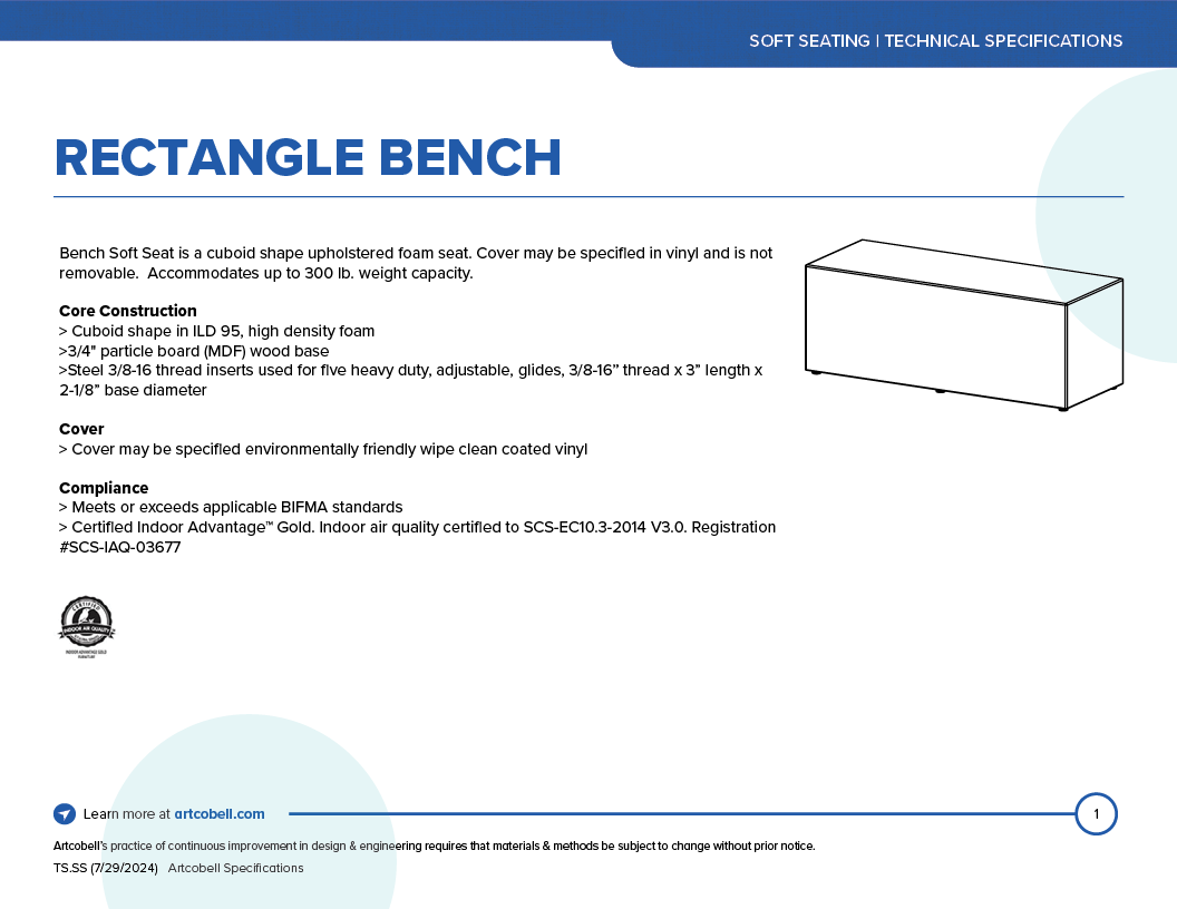 SoftSeatingSpecifications_RectangleBench