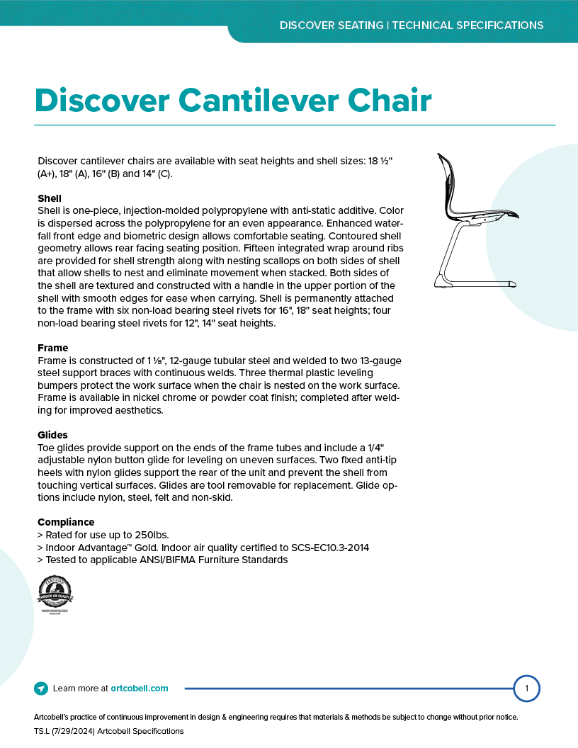 SeatingSpecifications_DiscoverCantileverChair