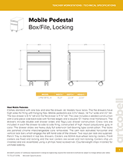 TeacherWorkstationSpecifications_MobilePedestal