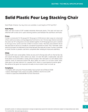 SeatingSpecifications_SolidPlasticFourLegStackingChair