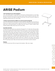 TeacherWorkstationSpecifications_ArisePodium