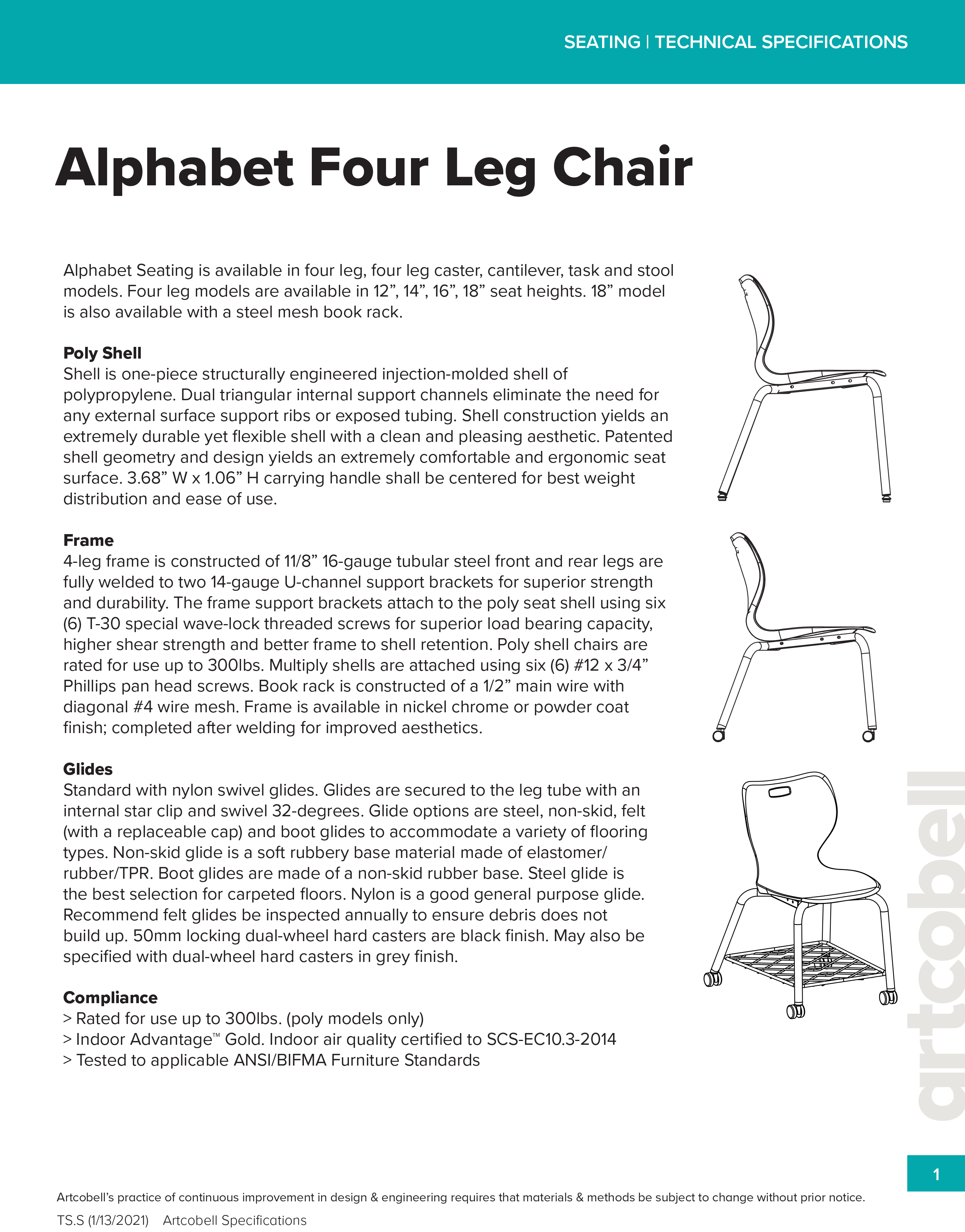 SeatingSpecifications_Alphabet_FourLeg Chair