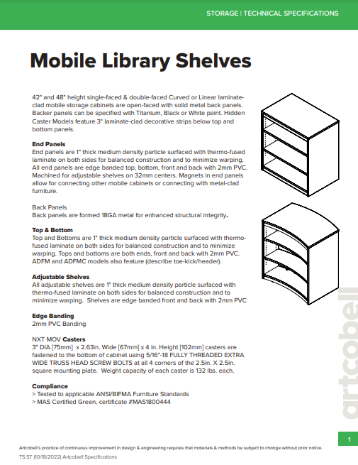 Storage Specifications Mobile Library Shelves_Thumbnail