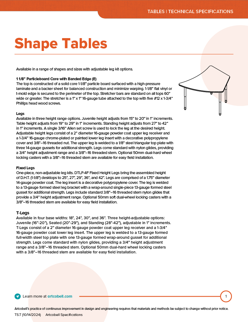 TableSpecifications_Shape_Tables