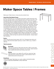 TablesSpecifications_MakerSpace