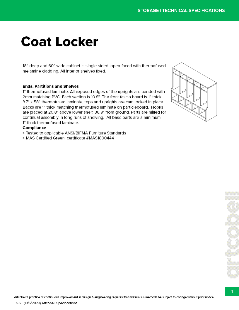 StorageSpecifications_Coat Locker